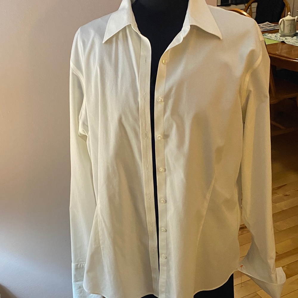 Classic White Button-Down Shirt